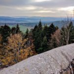 Blick vom Bergfried der Burgruine Lichteneck